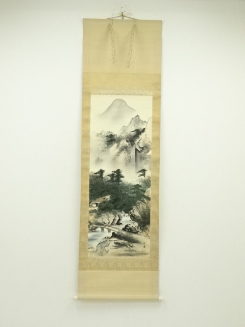 6904226: JAPANESE HANGING SCROLL / HAND PAINTED / LANDSCAPE | eBay